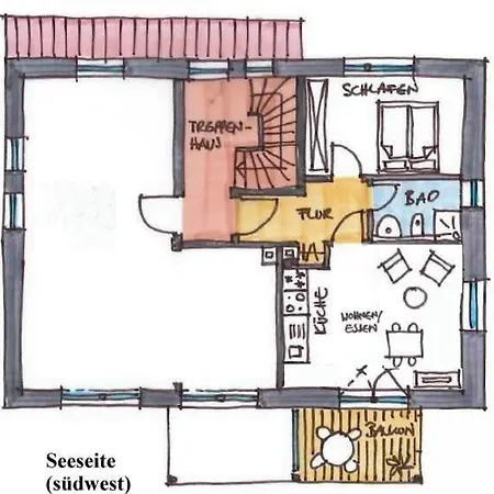 Apartamento Haus Malerecke - Ihr Feriendomizil Direkt Am See! Langenargen